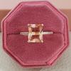 European and American Rose Gold Micro-Paved Engagement Ring Set - R5026