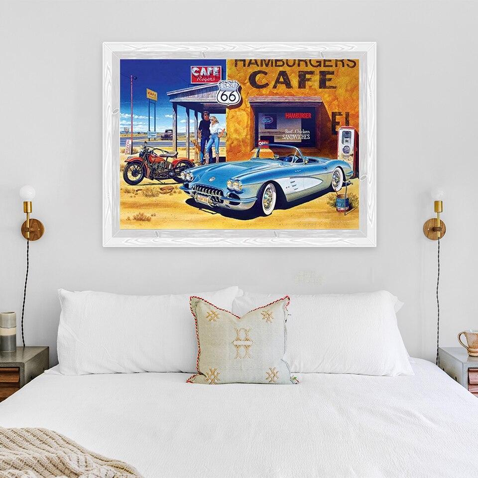 Новый 5D DIY алмазная живопись вид на море Алмазная вышивка автомобиль вышивка крестом полная круглая дрель ремесла домашний декор ручной подарок