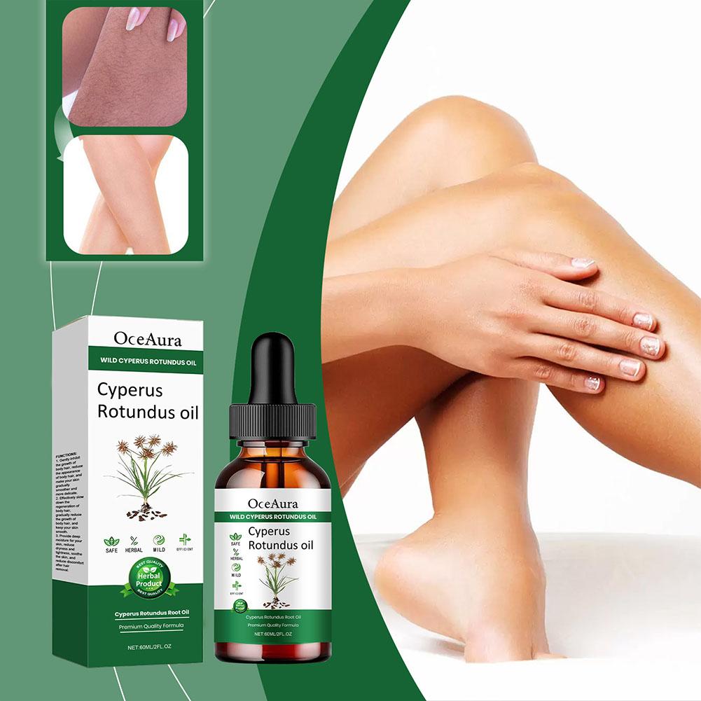 Масло для удаления волос Cyperus Rotundus Масло для удаления волос Cyperus Rotundus Масло для ухода за телом 60 мл № F3A3