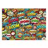 Парти Комик Сити Гобелен Яркий Дизайн в Стиле Поп-Арт с Пузырями Речи Boom Wow для Декора Комнаты в Общежитии Гостиной Высококачественная 2D Печать