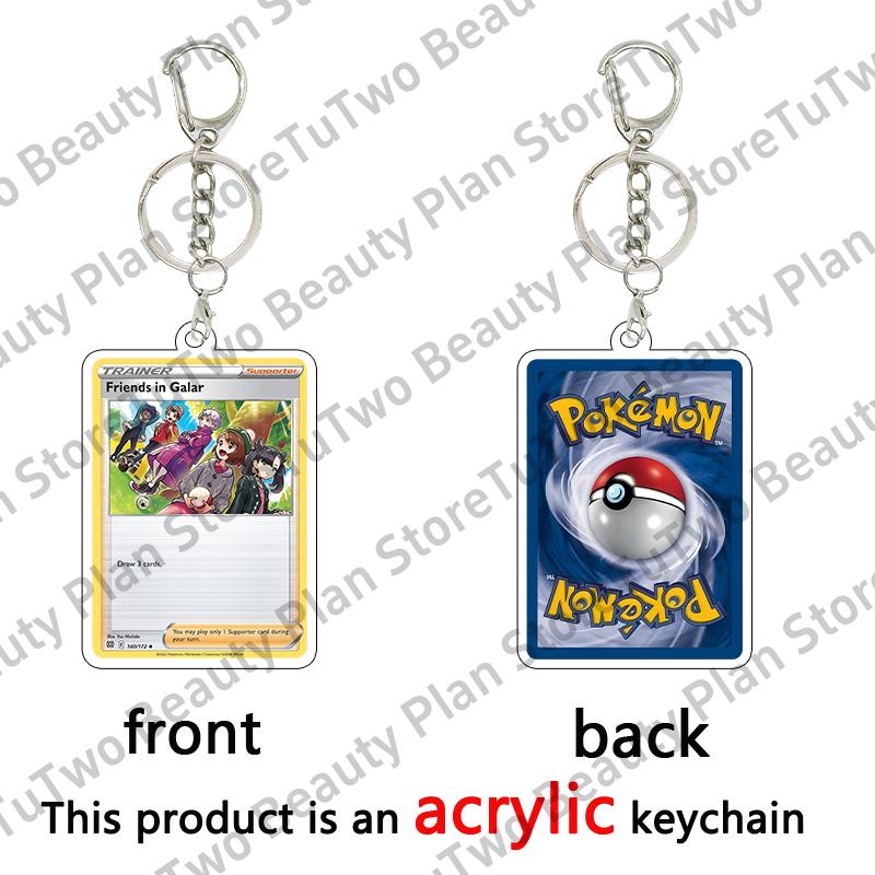Anime Cartoon Venusaur Bulbasaur Charizard Mewtwo Pocket Monsters Acrylic Keychain Accessories Pendant Key Ring Charm Gifts Toys