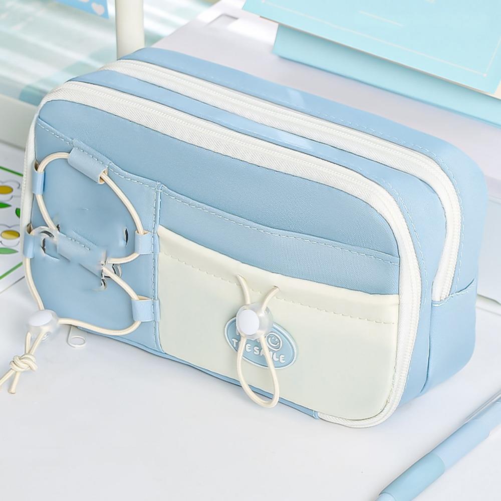 Multifunctional Cartoon Pencil Case Large Capacity Stationery Storage Bag  Office Supplies