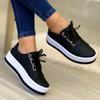 Women Sports Shoes Lady Vulcanized Shoes Outdoor Platform Shoes Female Casual PU Fashion Sneakers Women Wedge Flats