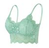 Women Lace Bras Top Embroidery Floral Halter Bra Push Up Casual Strappy Bustier Camisole Vest Top