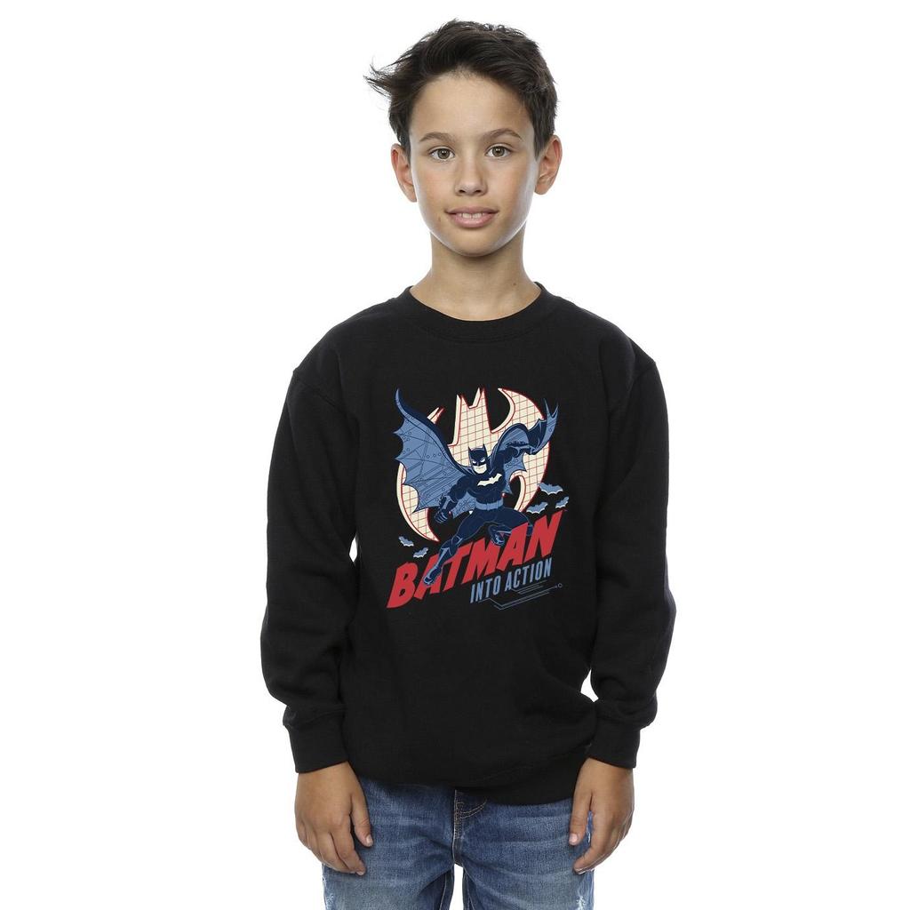 DC Comics Boys Batman Into Action Sweatshirt