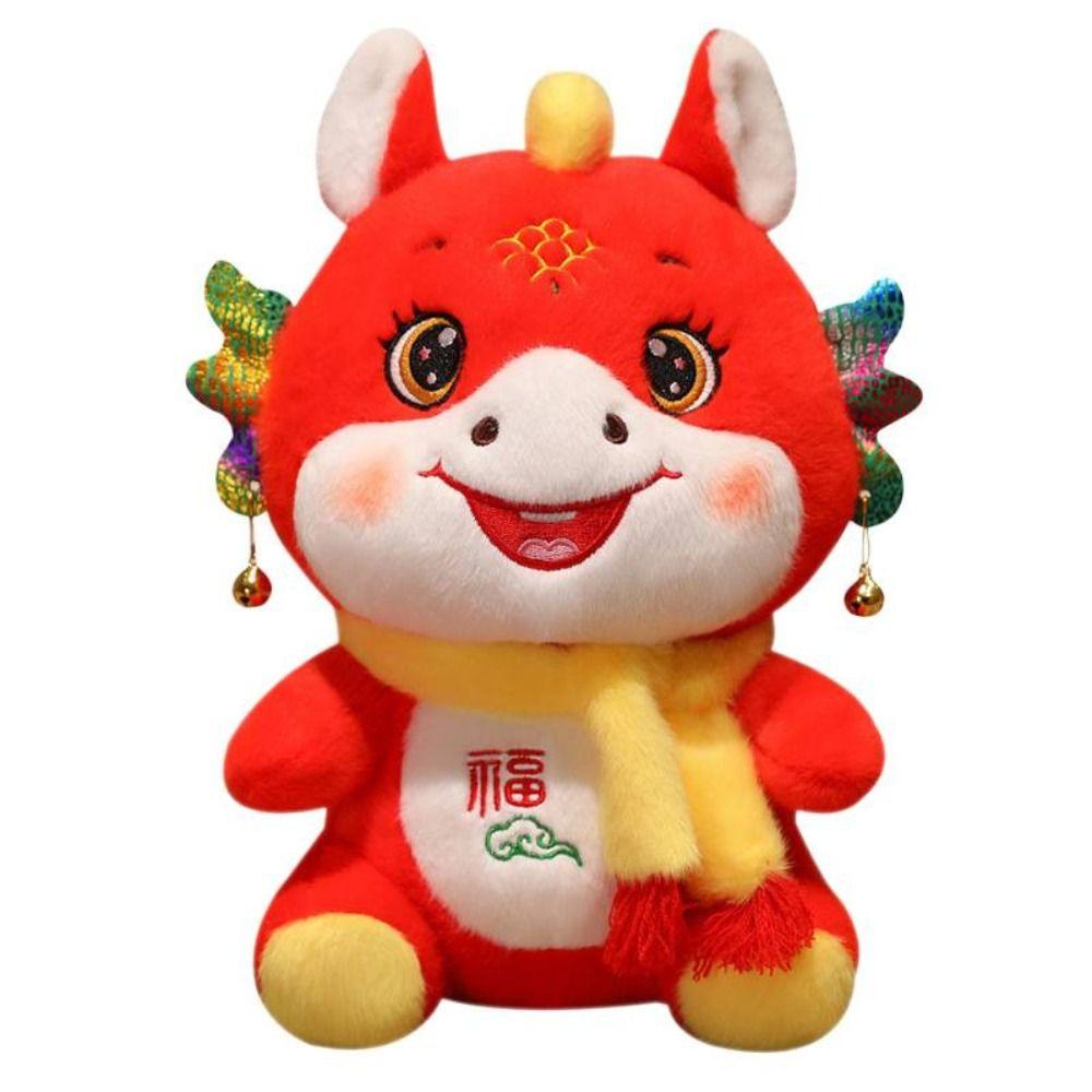 Soft Stuffed Lucky Pony Plush Toys Letter Print Horse Year Mascot Chinese New Year