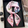 Spring/Summer Square Scarf Ladies' Luxurious & Elegant Paisley Printed Bandana Scarf, Perfect For Daily Wear And Gift Giving