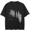 Streetwear Shadows Graphic T-Shirt Cotton Tshirt Unisex Tops Tees Summer Short Sleeves T Shirt