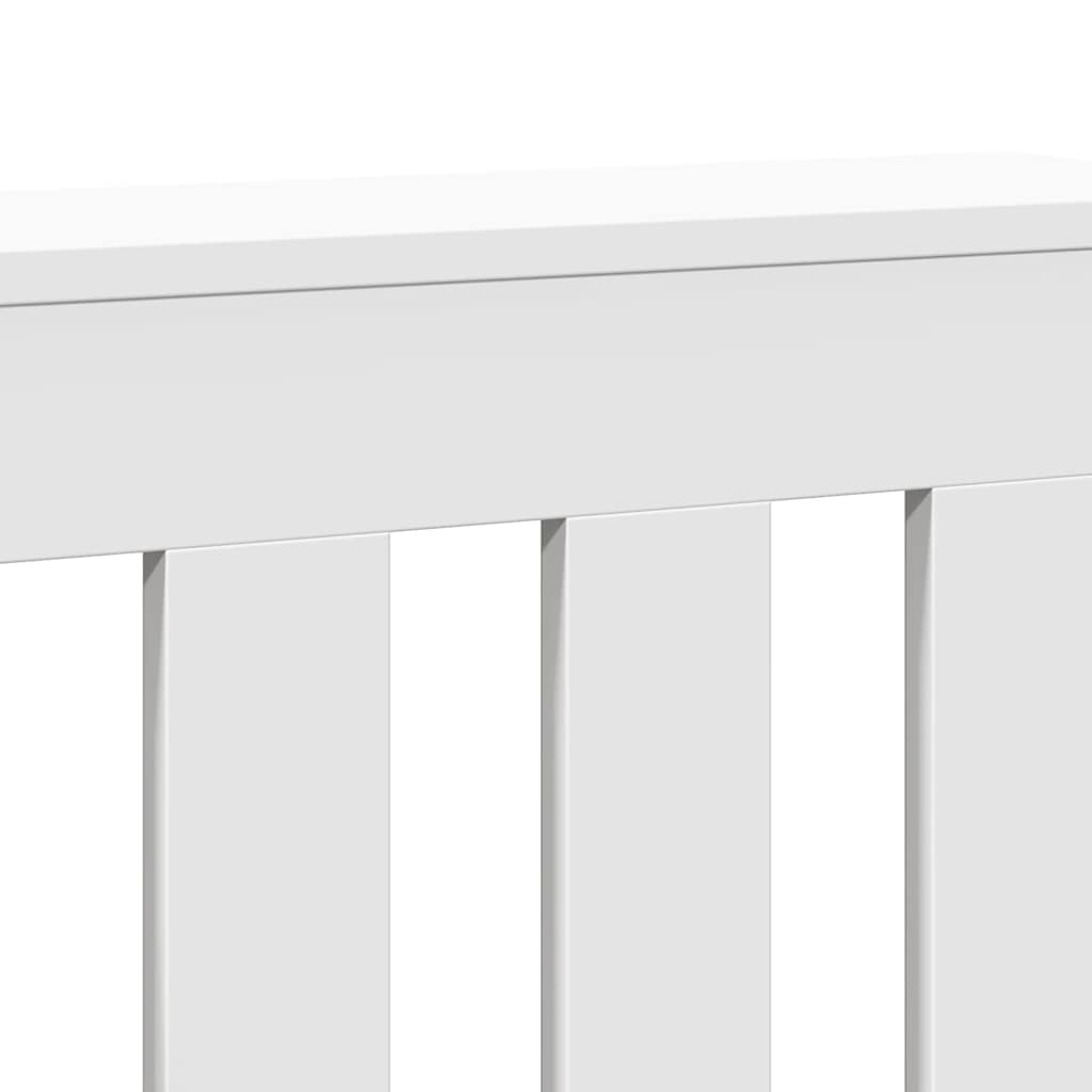 White Radiator Cover 205 x 21.5 x 83.5 cm Wood Based Material
