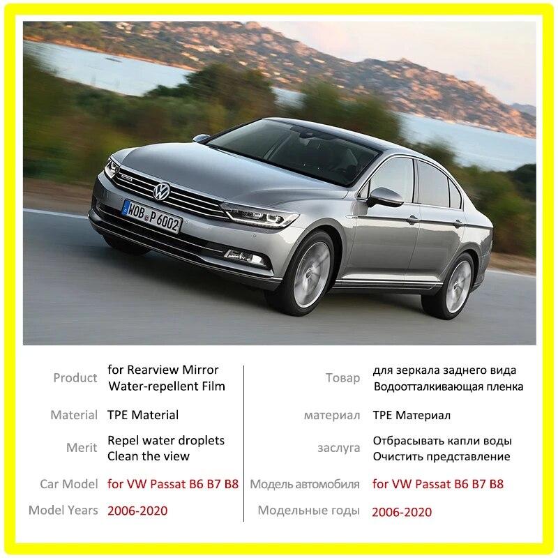Для Volkswagen VW Passat B6 B7 B8 Зеркало заднего вида пленка HD противотуманная защита от царапин непромокаемая наклейка на авто зеркало автомобильные аксессуары