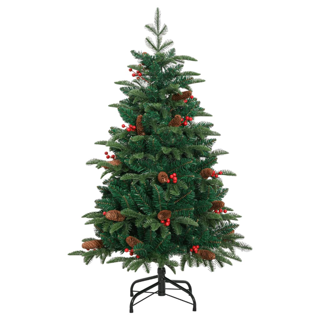Artificial Christmas Tree Foldable with Cones & Berries 150 cm
