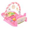 Toddler Infants Pink Cartoon Hot Air Balloon Animal Pattern Musical Light Gym Mat Baby Kick Piano