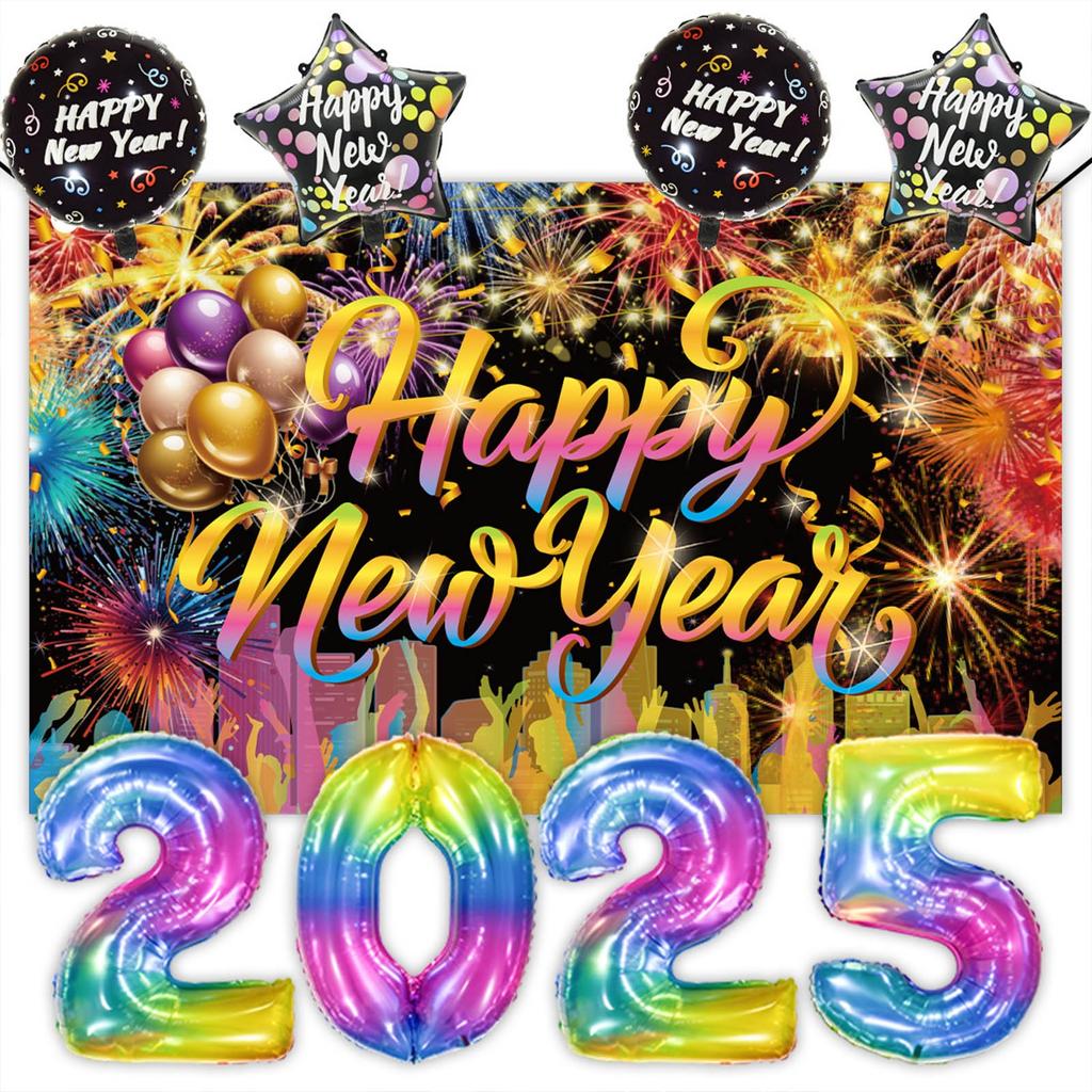 2025 New Year's Party Background Cloth Banner Hanging Banner Decoration