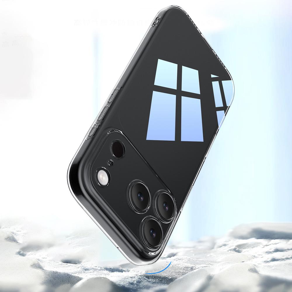 Прозрачный Черный Мягкий Чехол Для iPhone 17 Air 16 16E 15 14 13 12 Pro Max Plus Mini Прозрачный Силиконовый Ультратонкий Чехол 17ProMax Тонкий