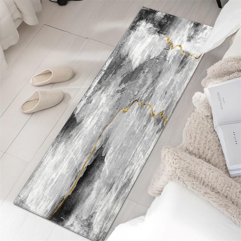 Modern Abstract Rugs For Bedroom Bedside Mat Soft Sponge Floor Mat For Kitchen Washable Bathroom Rug Hallway Mat