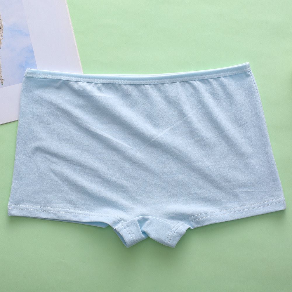 Нижнее белье для девочек, шорты-боксеры со средней посадкой, однотонные, шорты-боксеры для школьников 8-16 лет