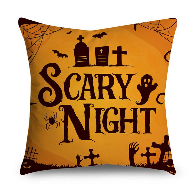 NIGHTWISH Halloween Pattern Pillowcase Holiday Design Home Decor Sofa Cushion Cover 40/45/50cm Happy Easter Day