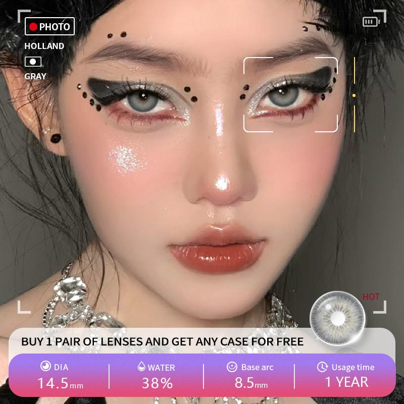 Eyeshare 2 шт. модные новые стильные синие цветные контактные линзы для глаз коричневые цветные контактные линзы для вечеринок блеск для глаз ежегодное использование