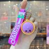 New Cute Creative Bun Keychain Pendant Simulation Chinese Cuisine Xiao Long Bao Pendant Schoolbag Pendant Car Keychain