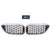 2PCS Car Racing Grill Meteor Diamond Star Style Front Kidney Grille Bumper For BMW 5 Series G30 G31 G38 520i 530i 540i 2018