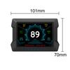 Head Up Display Speedometer Car Electronics OBD2 GPS With Overspeed Low Voltage Alarm P22 Dual System HUD Slope Tilt Meter