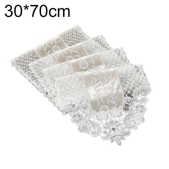 Романтический Цветок Кружева ТВ Скатерть Скатерть Крышка Шкафа Домашний Кухонный Декор