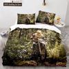 Dirt Bike Duvet Cover Set Motocross Rider Comforter Cover Motorcycle Extreme Sport Game Polyester Bedding Set For Kid Boys Teens