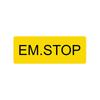 Emergency Stop Switch Safety Label - Electrical Control Warning Sticker