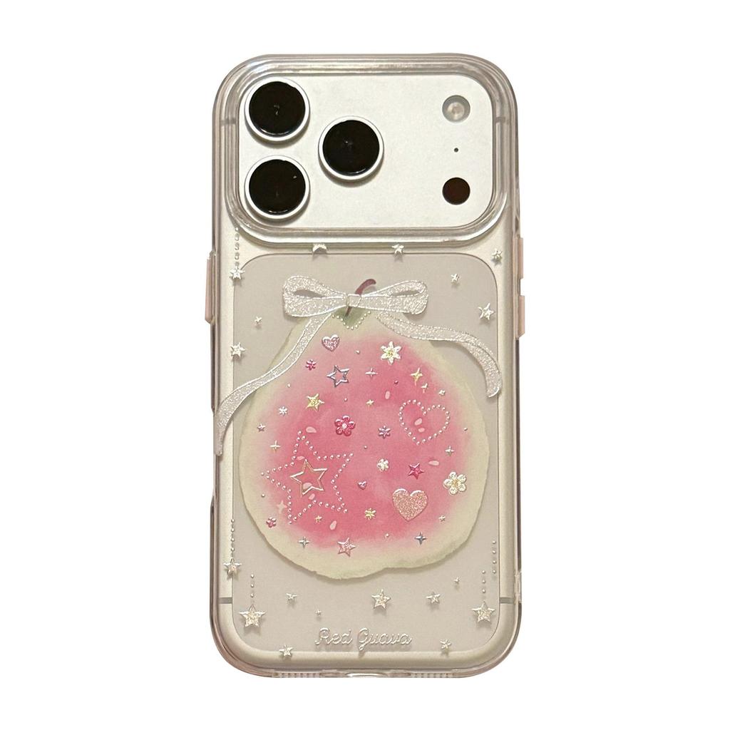Креативный чехол для телефона с гуавой и бантом для iPhone 16, iPhone 17 и iPhone 17 Pro Max