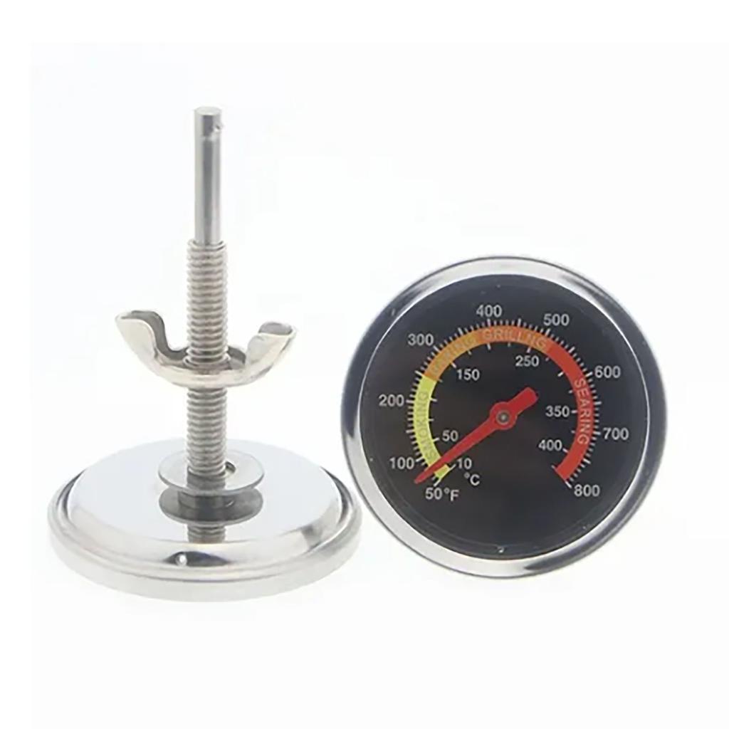 Bimetal Oven Thermometer with Bracket Base Dial Display Temperature Meter for Barbecue Grill