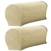 SSH 2Pcs Sofa Arm Protector Anti-Slip High Elastic Polyester Soft To Touch Armrest Slipcover Household Supplies