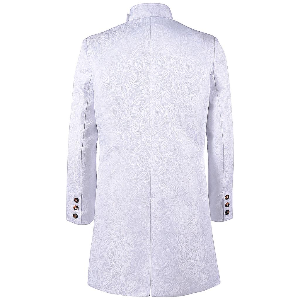 Мужской стимпанк готический фрак тренчкот средневековая рождественская винтажная одежда Виктория униформа костюм на Хэллоуин смокинг