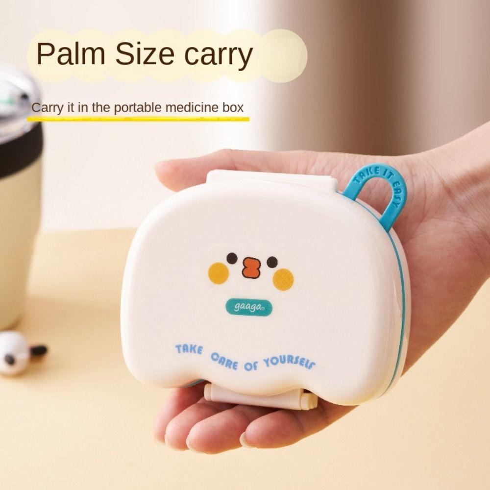 Weekly Cartoon Pill Storage Box Dispensing Medicine Box Cartoon Pill Organizer Box Travel