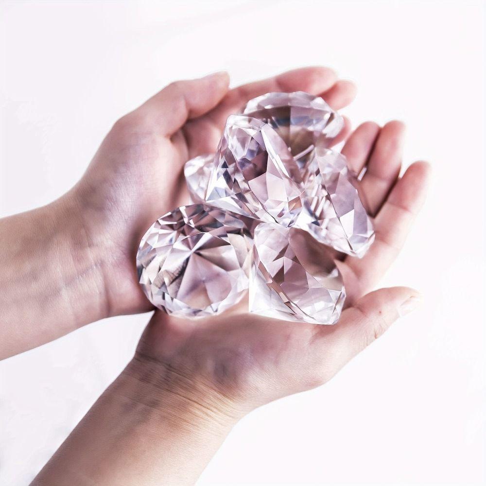 60/80/100mm Big Glass  Romantic Artificial Crystal   Home Decoration