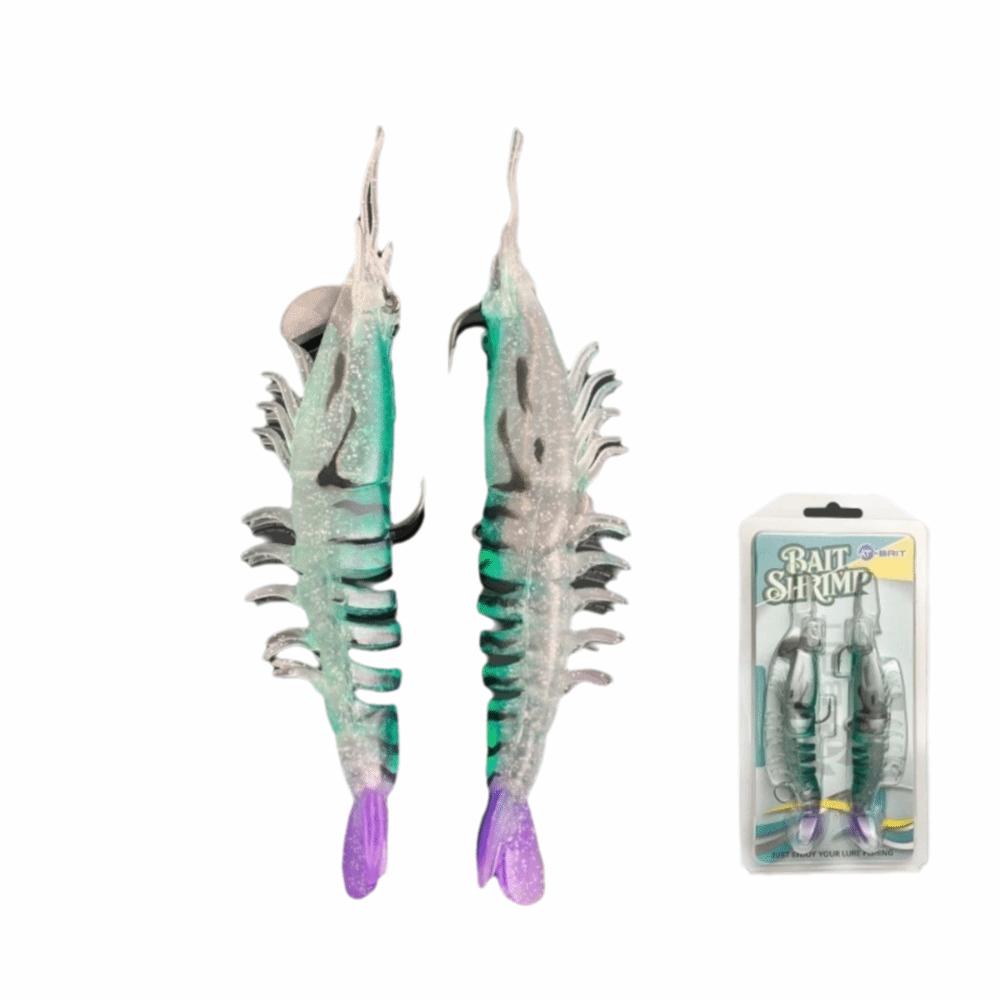 Multi-Joint Design Soft Shrimp Fishing Lure 9.5cm Length Unrigged Hookless Lure Pesca Tackle Use