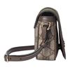 Gucci Ophidia Logo Classic Canvas And Leather Mini Shoulder Bag Women shoulder bag Beige Dark-Brown 838471-FAE0P-9746