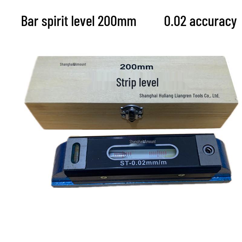 Shanghai Huliang High-Precision Mechanical Bubble Leveling Ruler for Industrial Machine Tools