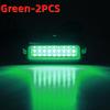 2PCS 27LED Blue/White/Red Stainless Waterproof  Lights Underwater Pontoon For Marine Boat Transom&Blue Light Sailing Lamp 50W