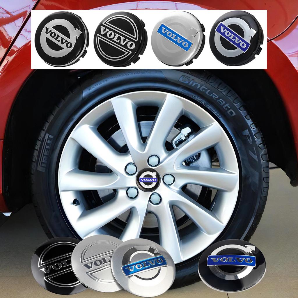 56/60/64 мм для Volvo XC60 EX30 XC40 V60 V40 XC90 XC70 C30 V50 S60 V70 S90 AWD V90 Центральные колпачки ступиц колес автомобиля Автоаксессуары