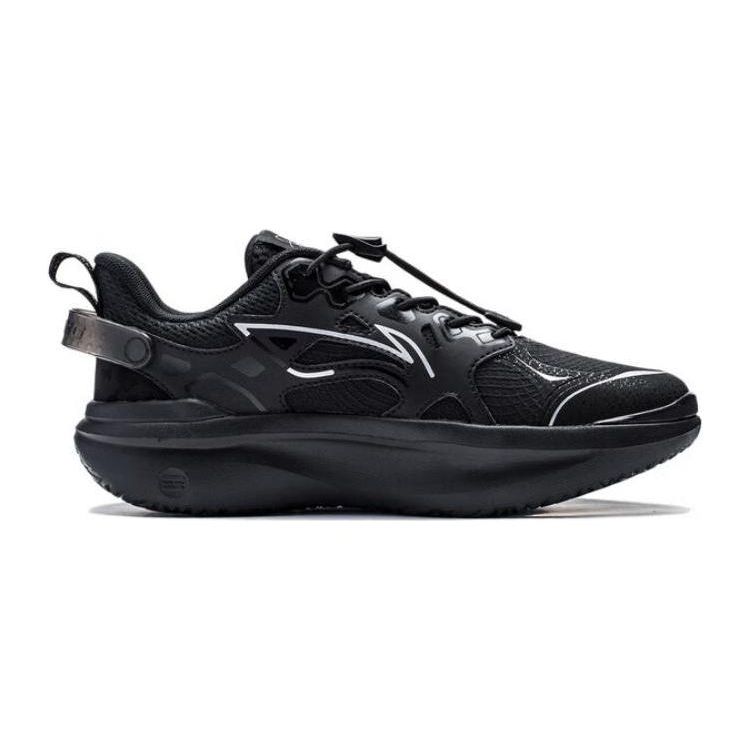 Li Ning Comfortable Non-Slip Wear-Resistant Low-Top Running Shoes Kids Sneakers Black YKCT148-3