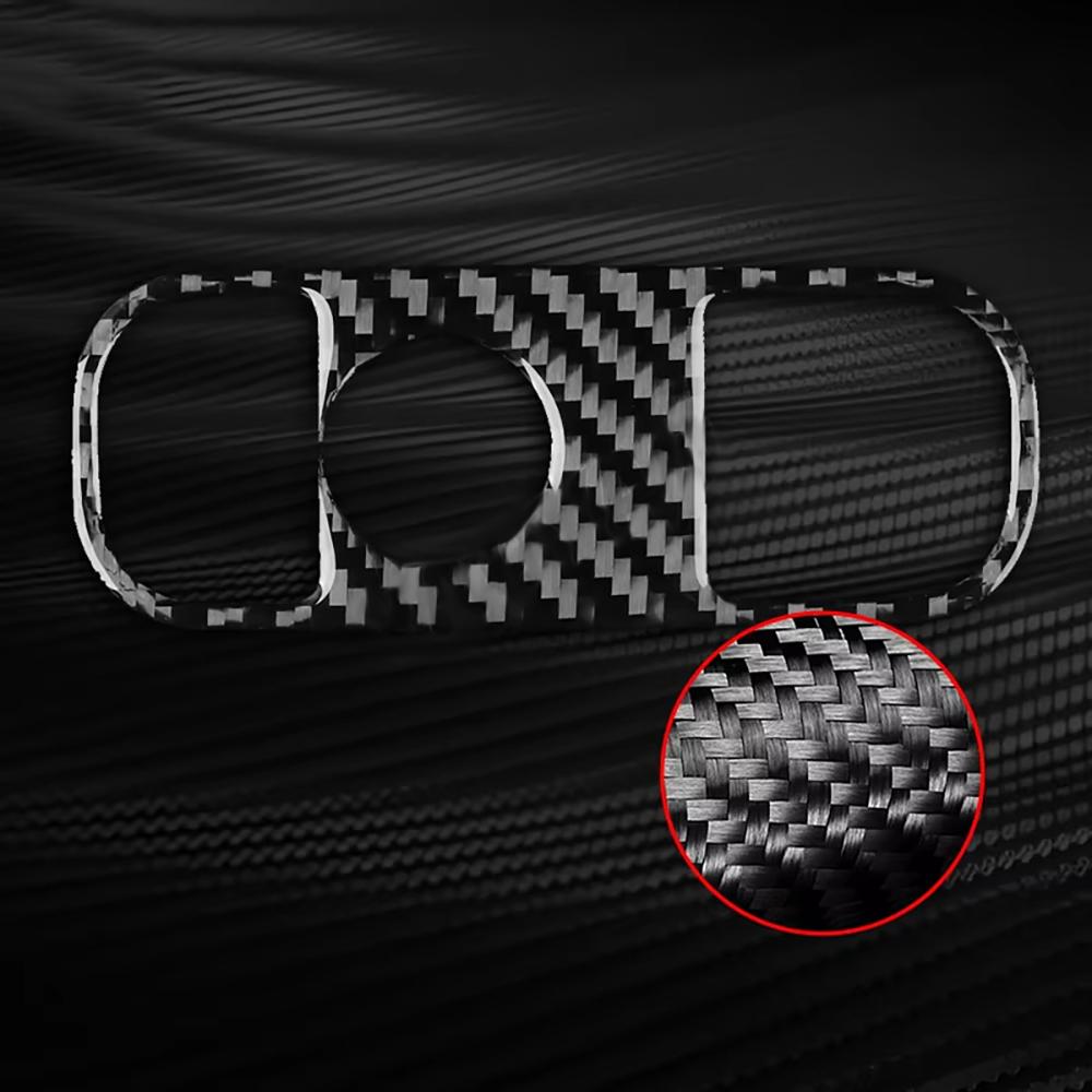 For Acura TL 2004-2008 LHD Passenger Side Switch Trim Sticker Black Carbon Fiber Cover Interior Accessories Upgrade