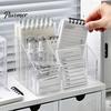 Организованные решения для хранения рабочего места Акриловый настольный органайзер, Держатель для ручек и карандашей с несколькими отделениями, Прозрачная настольная коробка-органайзер, Многоцелевой