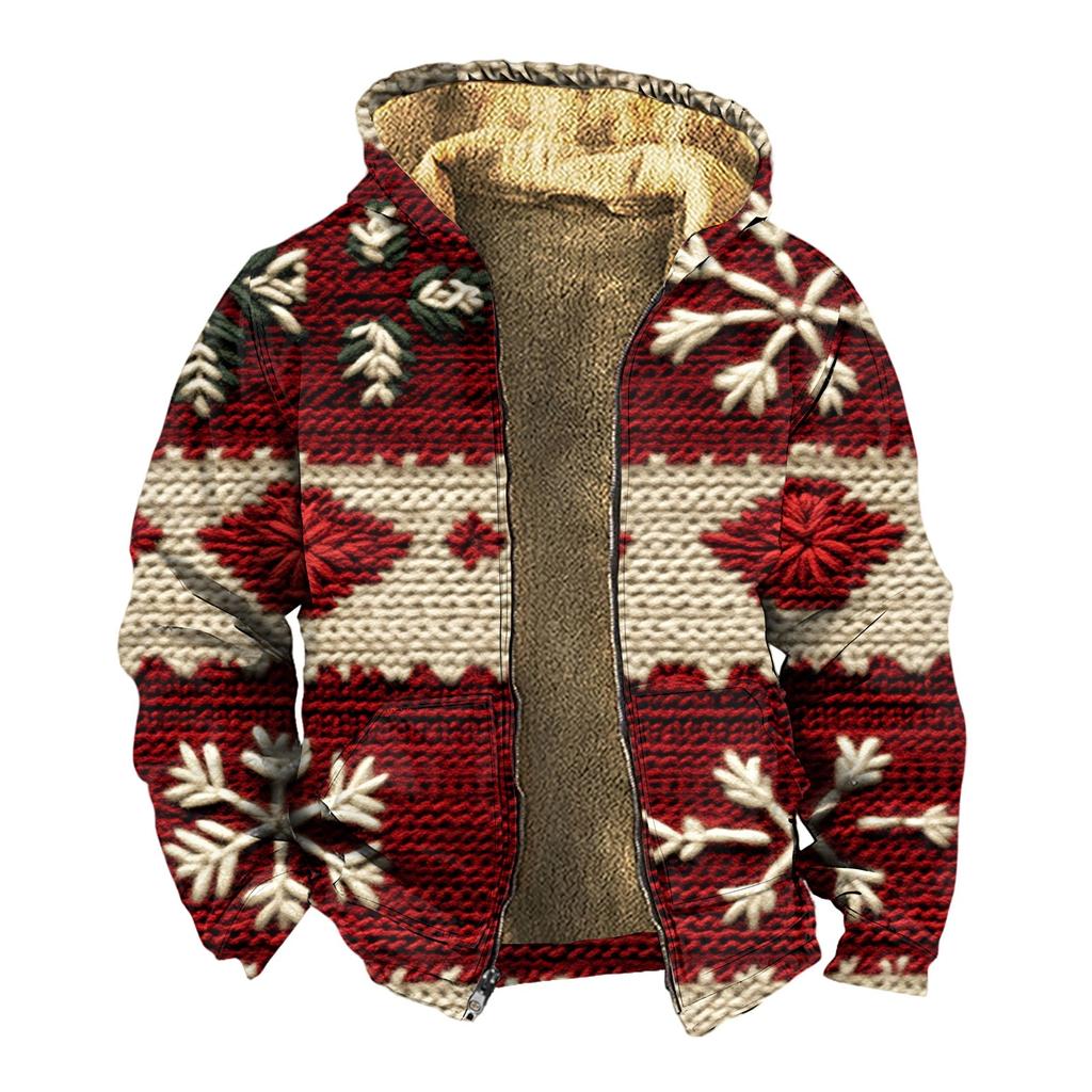 Men's Thickened Button Double Pocket Jacket With Pocket Insert Cotton Jacket