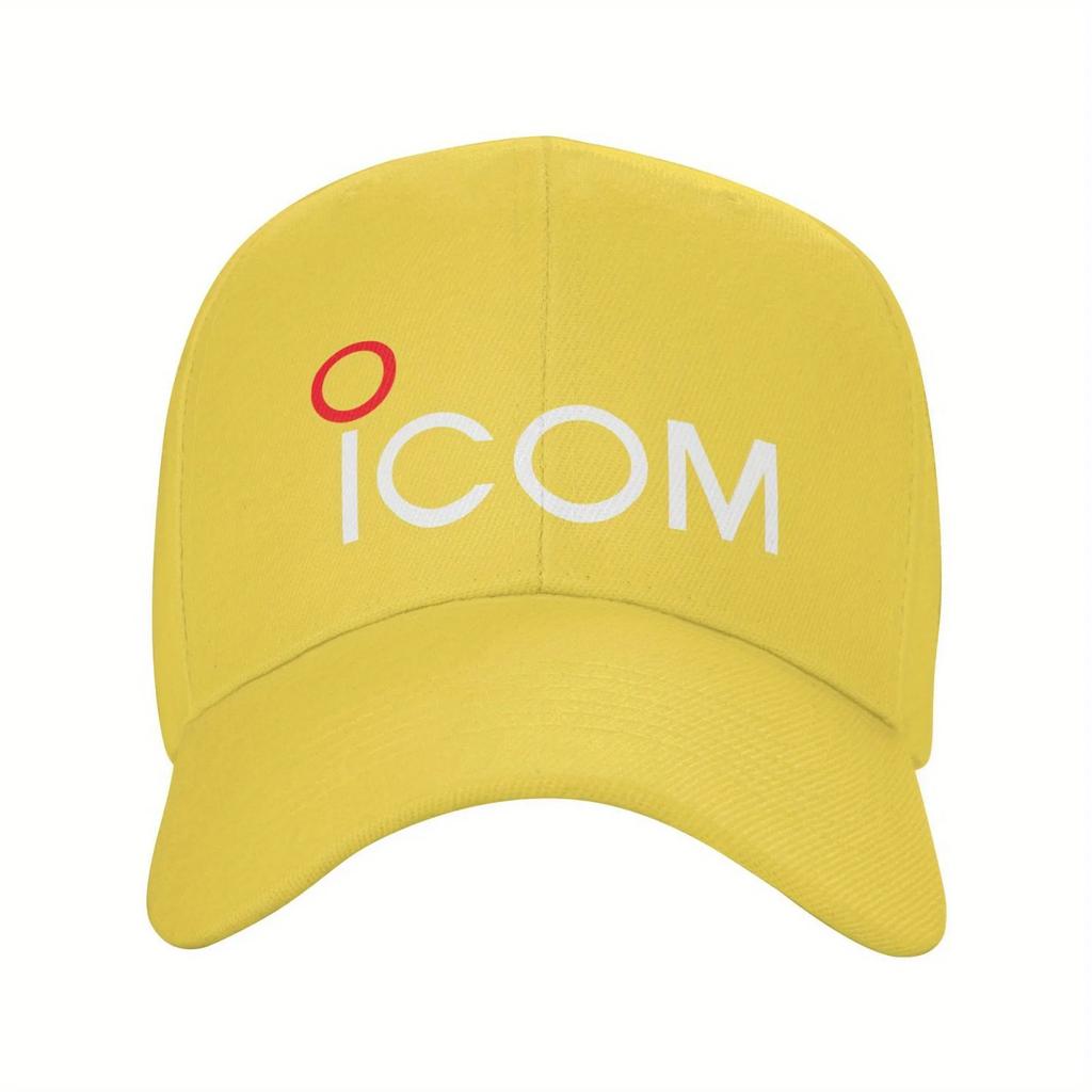 Кепка бейсболка с логотипом ICOM для радиолюбителей, полиэстер, повседневный стиль, легкая, неэластичная ткань, унисекс, для взрослых