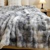 Роскошное двустороннее одеяло из кроличьего меха: Мягкий как выдра Плюшевый, Универсальный плед для дивана
