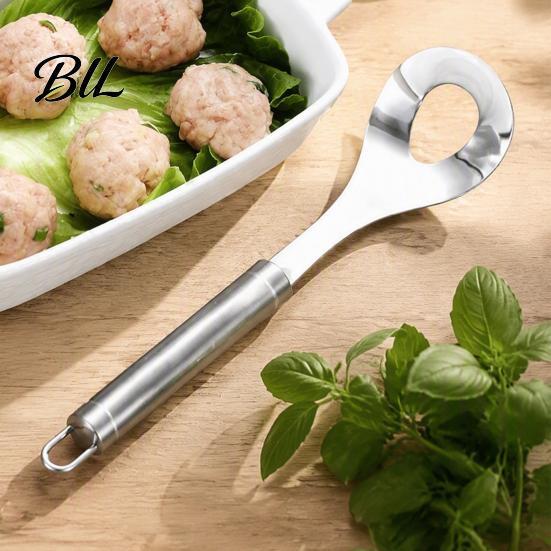 Cooking Tools for Homemade Meatballs Stainless Steel Meatball Maker, Manual Press Tool with Forming Spoon & Serving Kitchen Gadget Ground Meat
