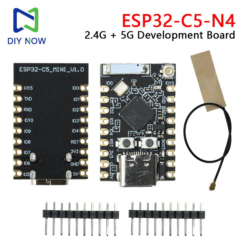 ESP32-C5-N4 Development Board 2.4G +5G WiFi 6 Bluetooth 5 IPEX Antenna External for IoT Smart Home Gateway Compatible Zigbee 3.0