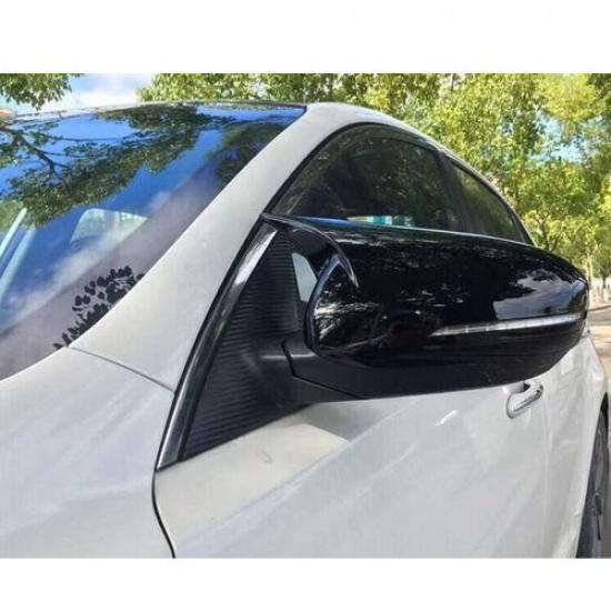 2 шт. Для Kia Optima K5 2011~2015 Накладки на зеркала заднего вида 'Бычий рог' Глянцевый черный