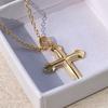 Ожерелье с крестом мода ins стиль легкая роскошь простые украшения