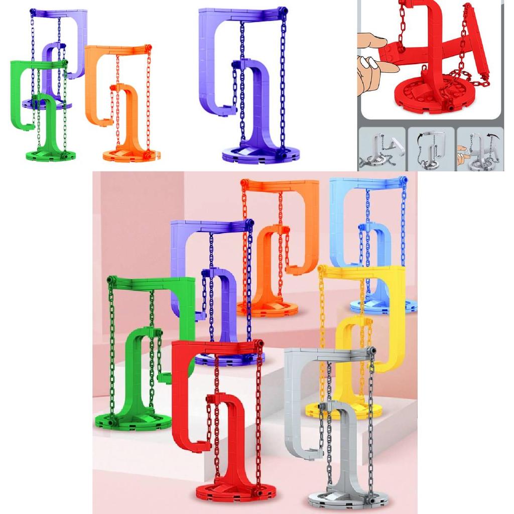 Оптовая продажа Креативная Рама Баланса Натяжения Подвесное Искусство Антигравитация Растягивающиеся Строительные Блоки Вставка Сделай Сам Игрушки